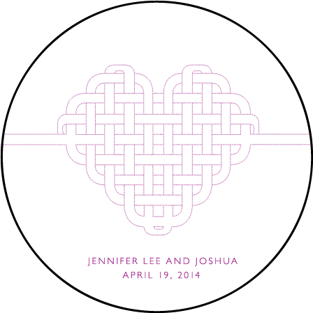 Connected Letterpress Coaster Design Medium