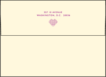 Connected Letterpress Envelope Design Medium