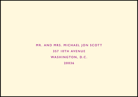 Connected Letterpress Reply Envelope Design Medium