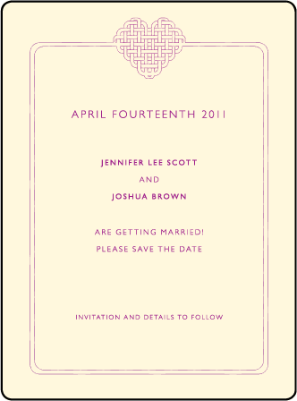 Connected Letterpress Save The Date Design Medium