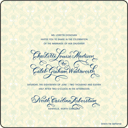 Connemara Letterpress Invitation Design Medium
