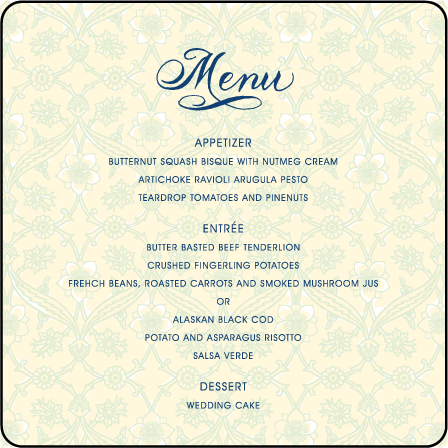 Connemara Letterpress Menu Design Medium