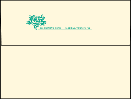 Conservatory Letterpress Envelope Design Medium