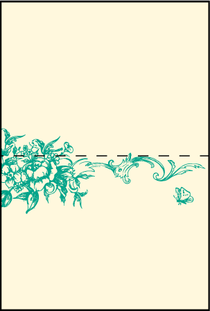 Conservatory Letterpress Placecard Fold Design Medium