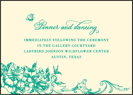 Conservatory Letterpress Reception Design Medium
