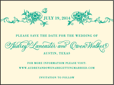 Conservatory Letterpress Save The Date Design Medium