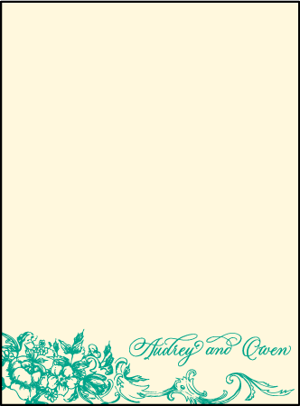 Conservatory Letterpress Thank You Card Flat Design Medium