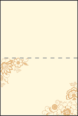 Coriander Letterpress Placecard Fold Design Medium