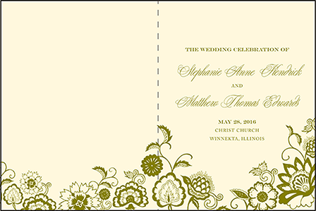 Coriander Letterpress Program Design Medium