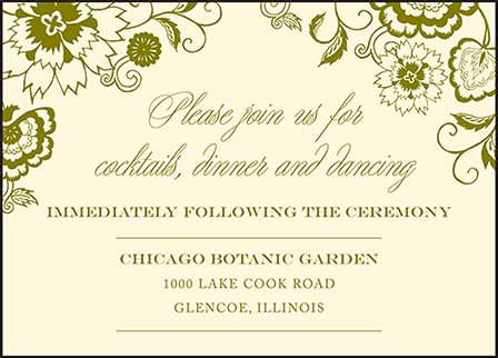 Coriander Letterpress Reception Design Medium