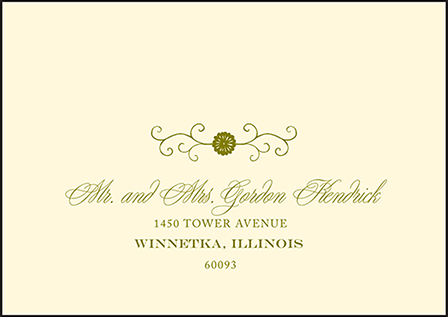 Coriander Letterpress Reply Envelope Design Medium