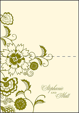 Coriander Letterpress Thank You Card Fold Design Medium
