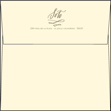 Coronado Letterpress Envelope Design Medium