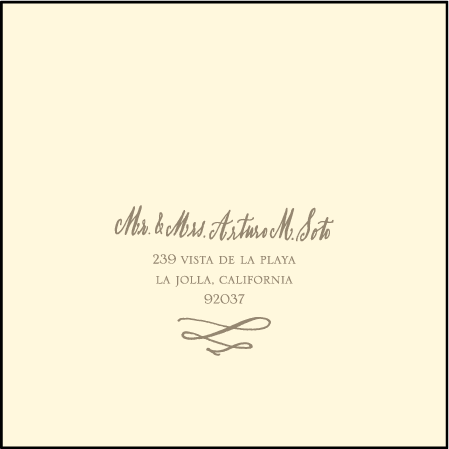 Coronado Letterpress Reply Envelope Design Medium