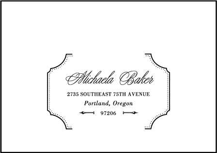 Cotillion Letterpress Reply Envelope Design Medium