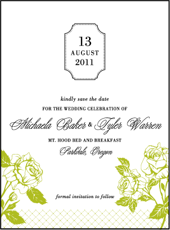 Cotillion Letterpress Save The Date Design Medium