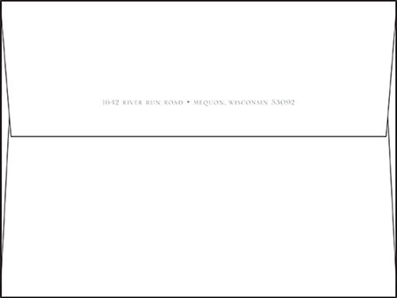 Credence Letterpress Envelope Design Medium