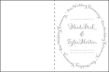 Credence Letterpress Program Design Medium