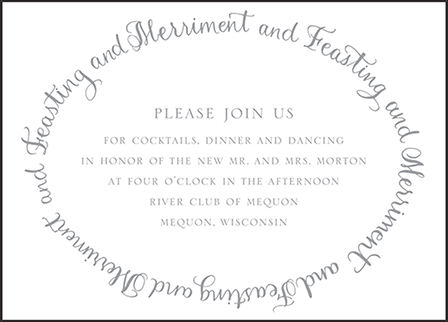 Credence Letterpress Reception Design Medium