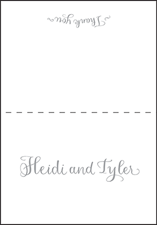 Credence Letterpress Thank You Card Fold Design Medium