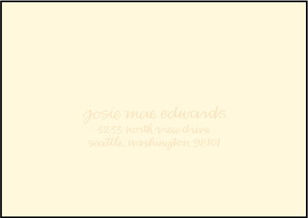 Dada Letterpress Reply Envelope Design Medium