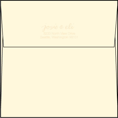 Dada Letterpress Save The Date Envelope Design Medium