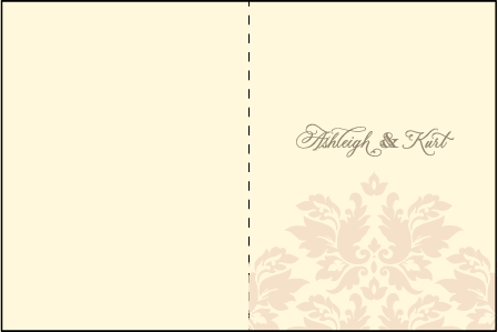 Damask Letterpress Program Design Medium