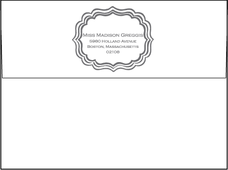Darla Letterpress Envelope Design Medium