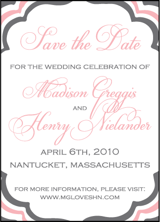 Darla Letterpress Save The Date Design Medium