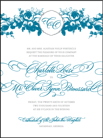Delambre Classic Letterpress Invitation Design Medium