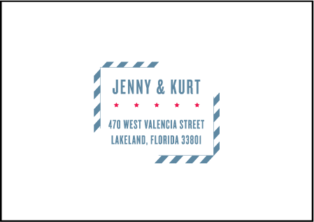 Destination Post Letterpress Reply Envelope Design Medium
