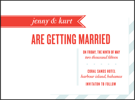 Destination Post Letterpress Save The Date Design Medium