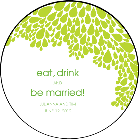 Dewdrop Letterpress Coaster Design Medium