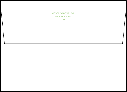 Dewdrop Letterpress Envelope Design Medium