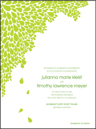 Dewdrop Letterpress Invitation Design Medium