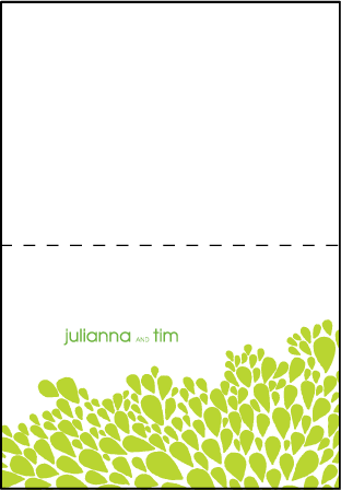 Dewdrop Letterpress Thank You Card Fold Design Medium