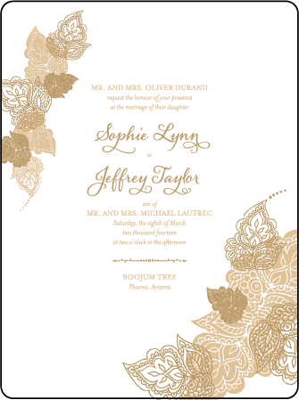 Divya Formal Letterpress Invitation Design Medium