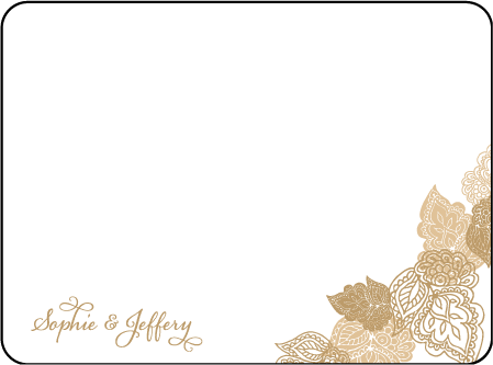 Divya Formal Letterpress Thank You Card Flat Design Medium
