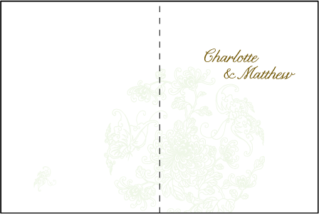 Dolce Letterpress Program Design Medium