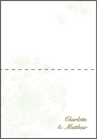 Dolce Letterpress Thank You Card Fold Design Medium