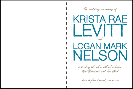 Drawing Room Letterpress Program Design Medium