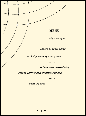 Duet Letterpress Menu Design Medium