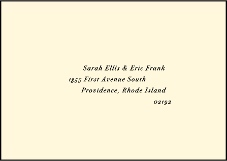 Duet Letterpress Reply Envelope Design Medium