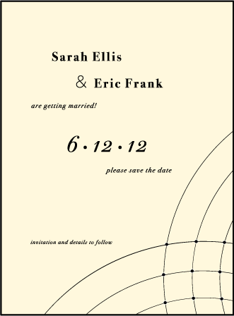 Duet Letterpress Save The Date Design Medium