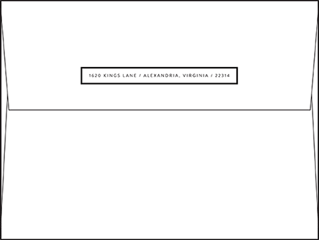 Duncan Letterpress Envelope Design Medium