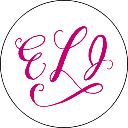 Eleanor Letterpress Coaster Design Medium