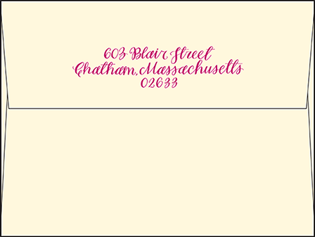 Eleanor Letterpress Envelope Design Medium