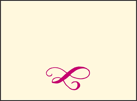 Eleanor Letterpress Placecard Flat Design Medium