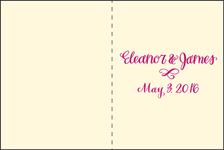 Eleanor Letterpress Program Design Medium
