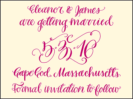 Eleanor Letterpress Save The Date Design Medium
